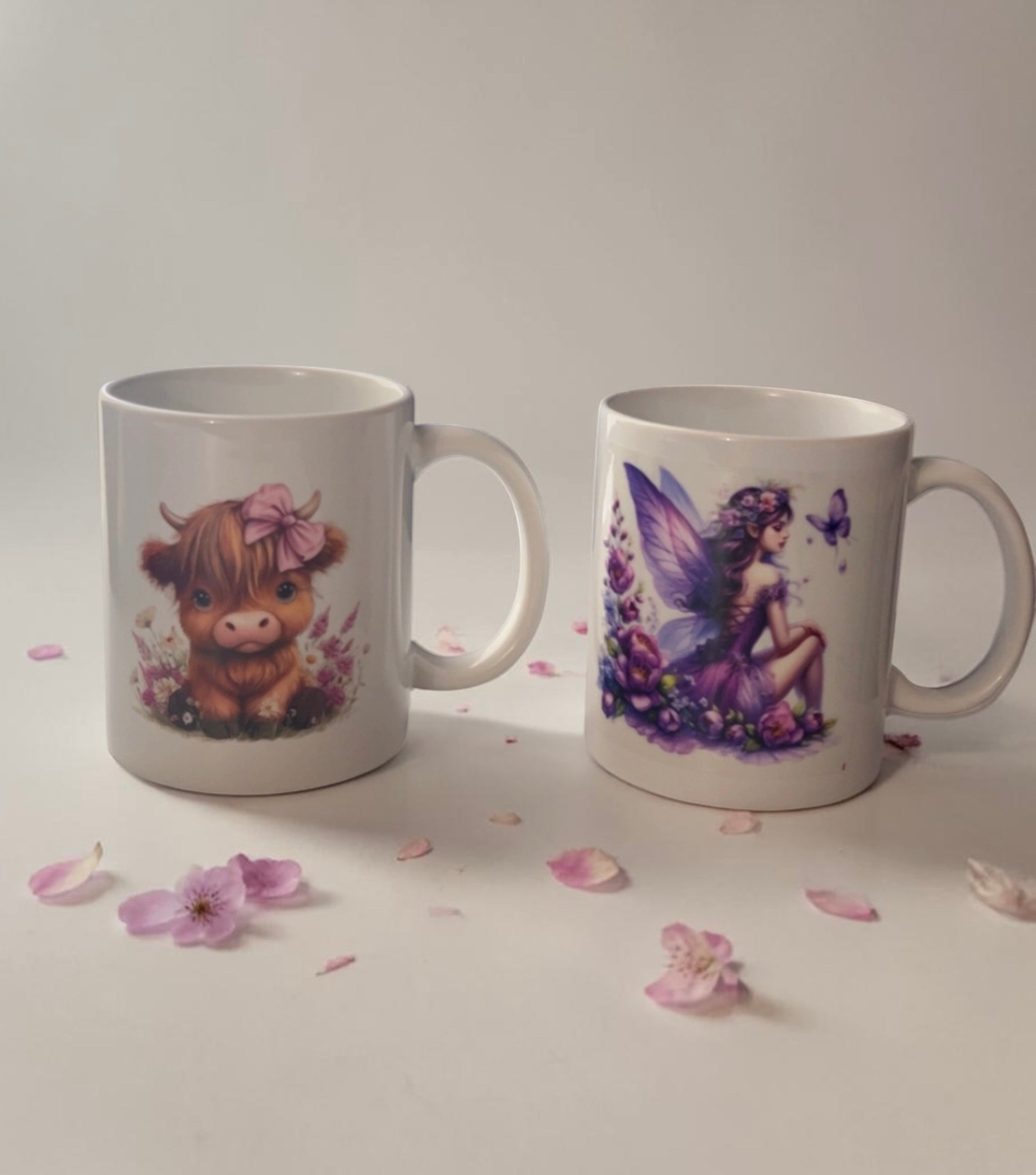 Fairy Dream Mug & Highland Cow Mug Set