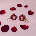 Encapsulated Heart Keychain
