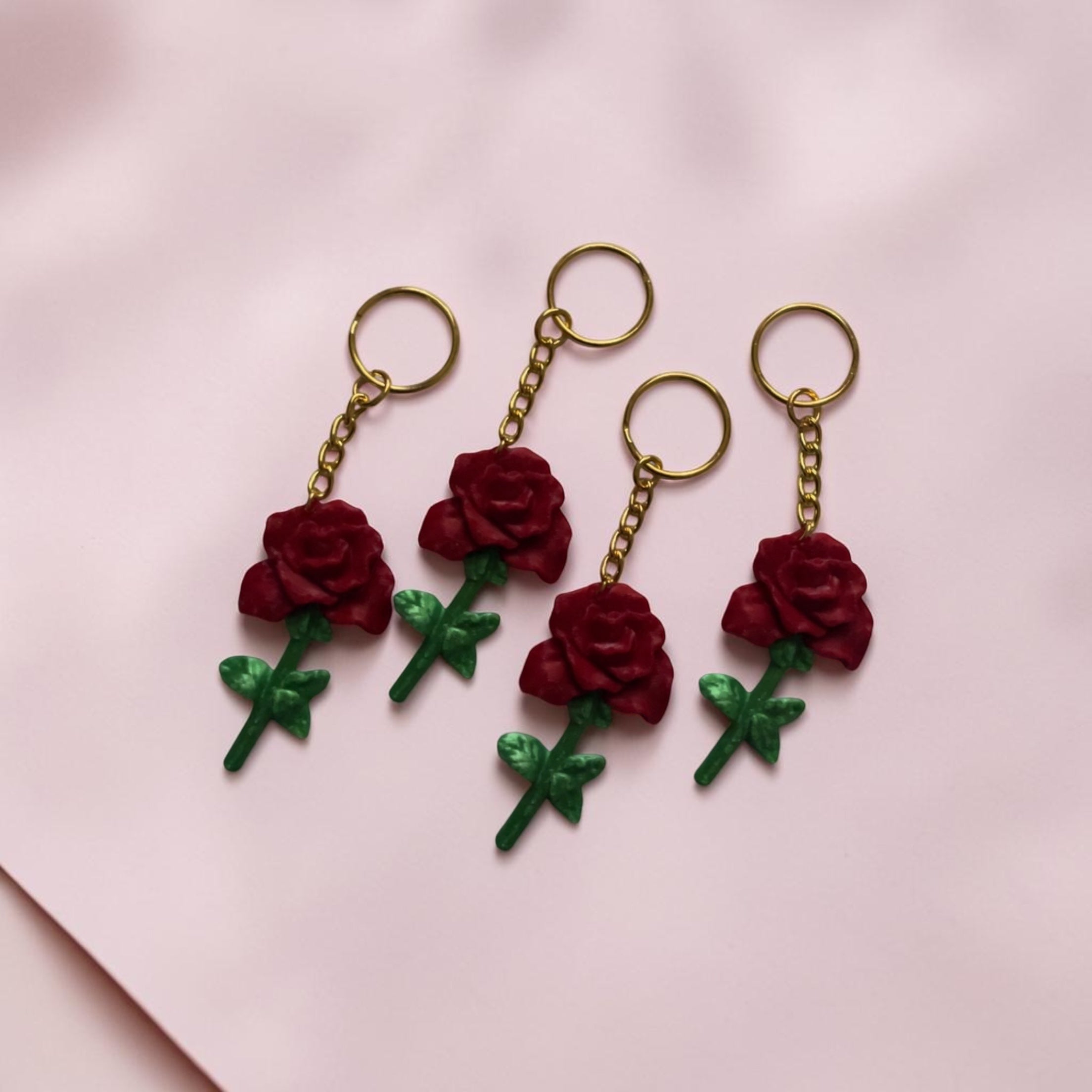Enchanted Rose Keychain 🌹