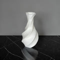 Modern White Spiral Vase
