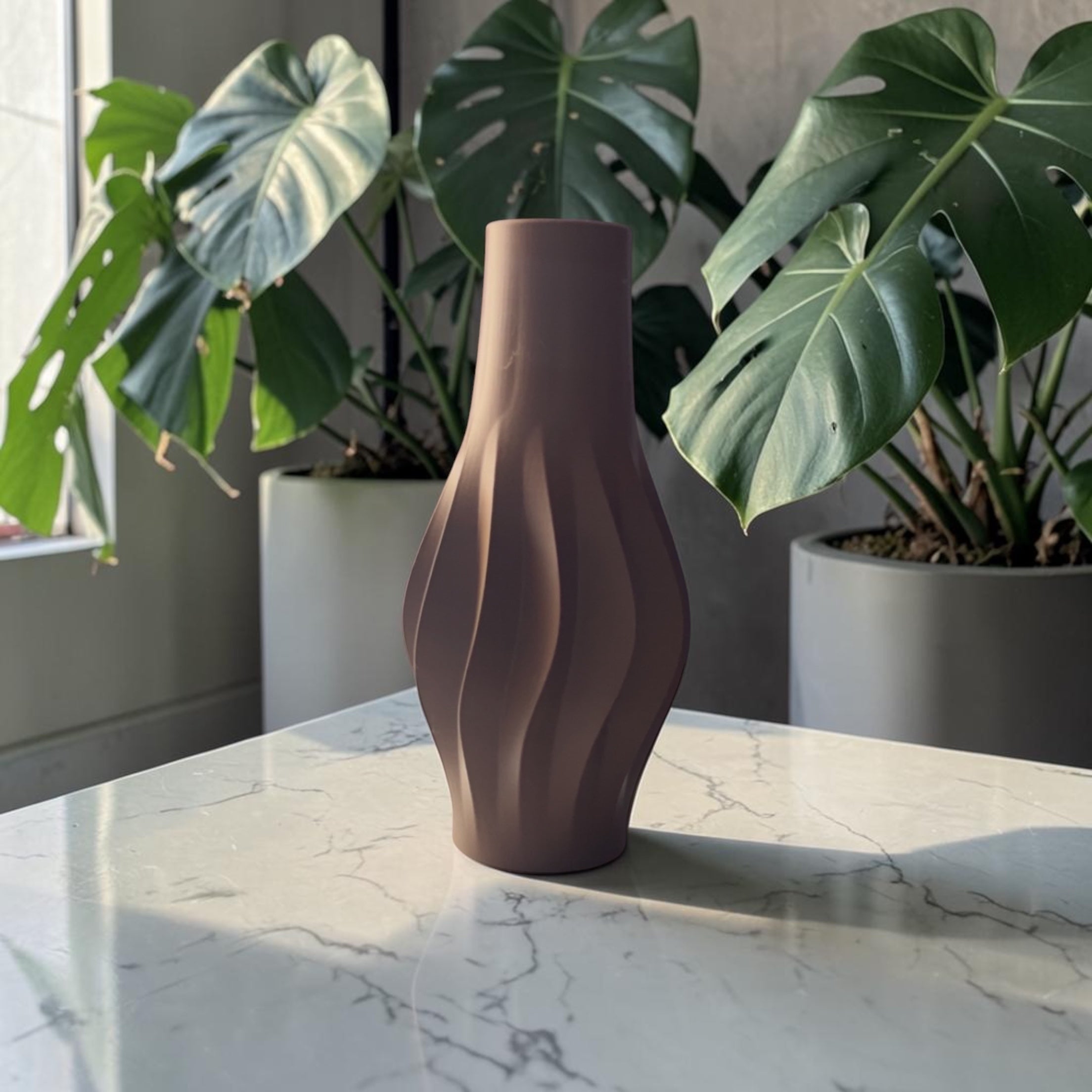Elegant Brown Vase