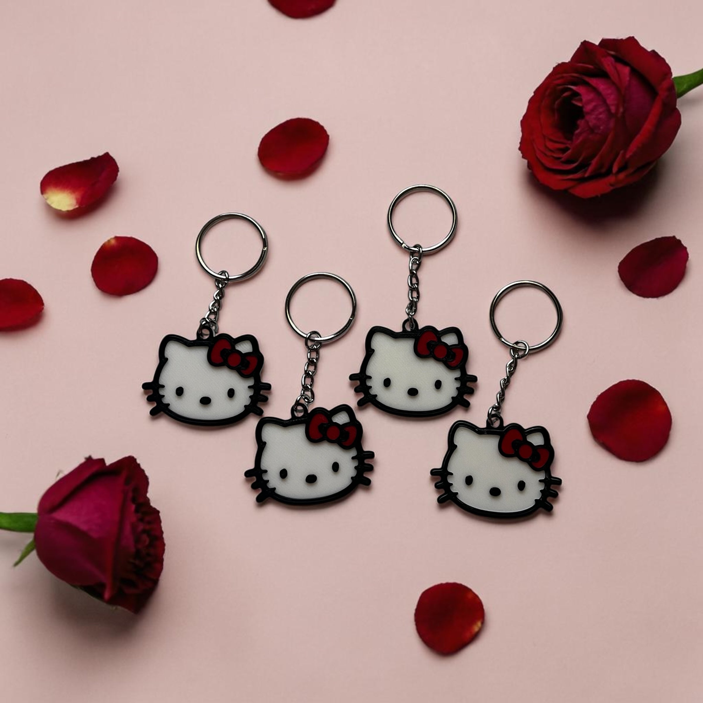 Hello Kitty Face Keychain 🎀💖