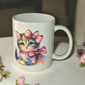 Elegant Cute Cat Ceramic Mug
