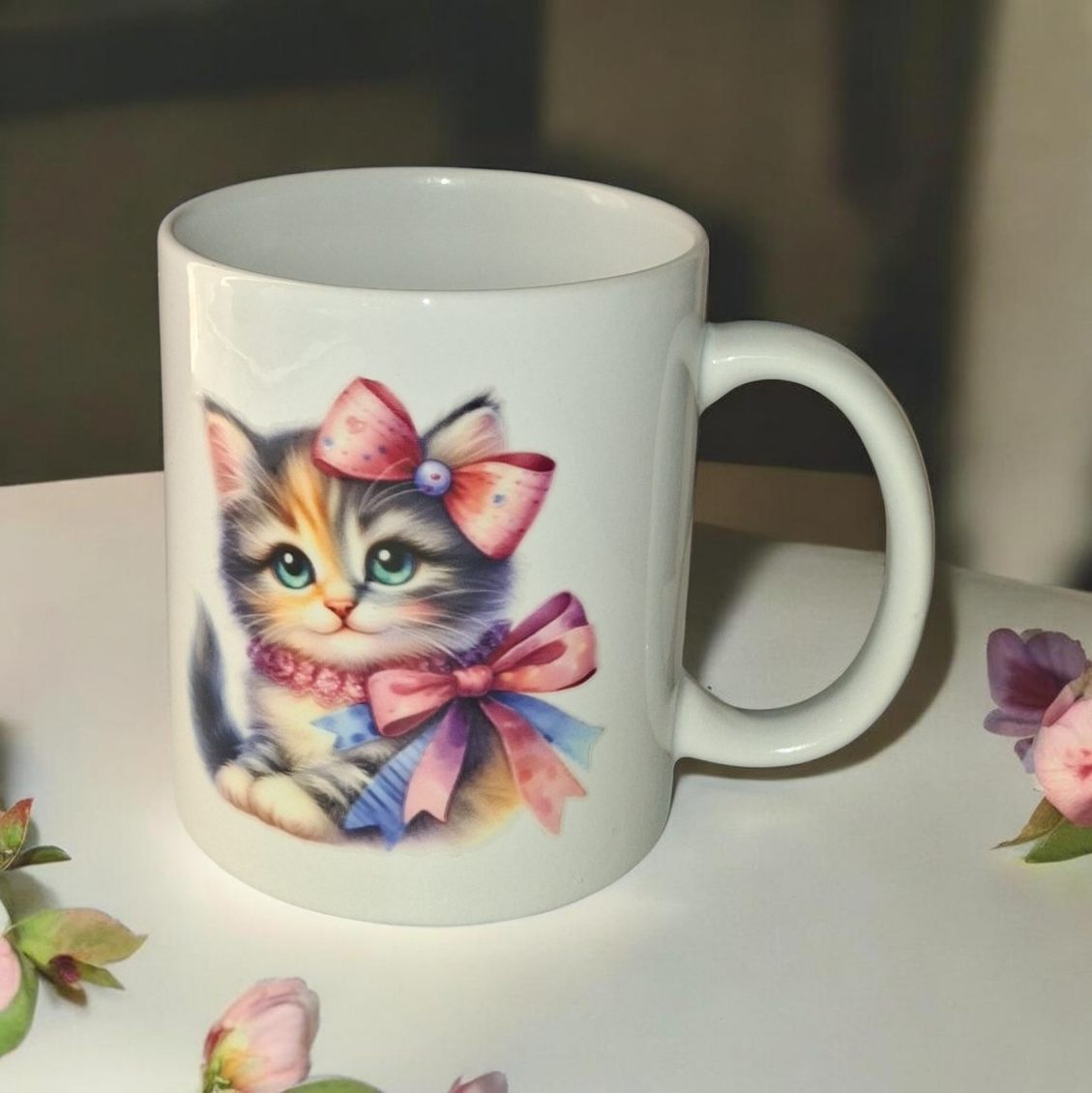 Elegant Cute Cat Ceramic Mug